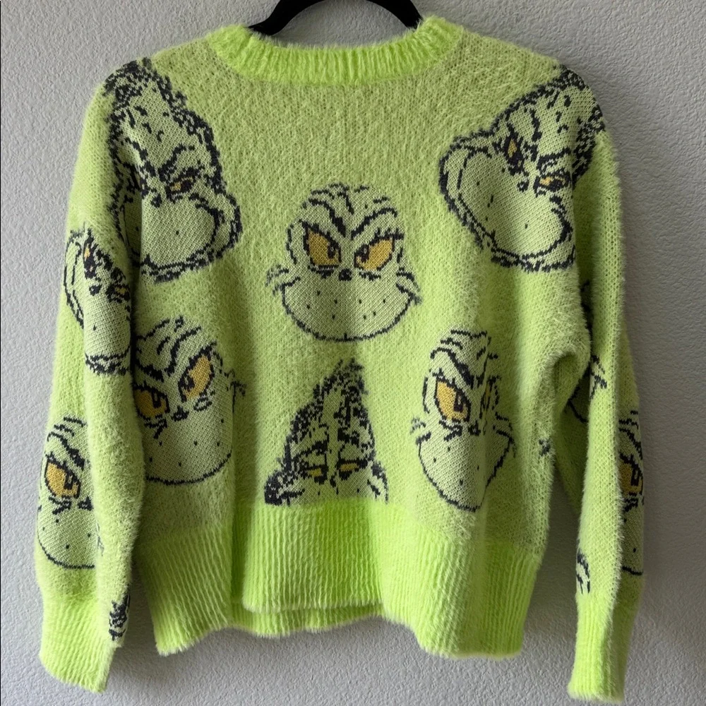 Justice Girls Grinch Sweater, Size Large NWOT